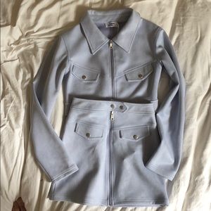 Tiger mist suit skirt and jacket set